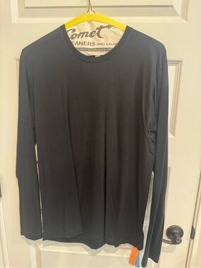 American Apparel Black Long Sleeve Crew Neck Shirt